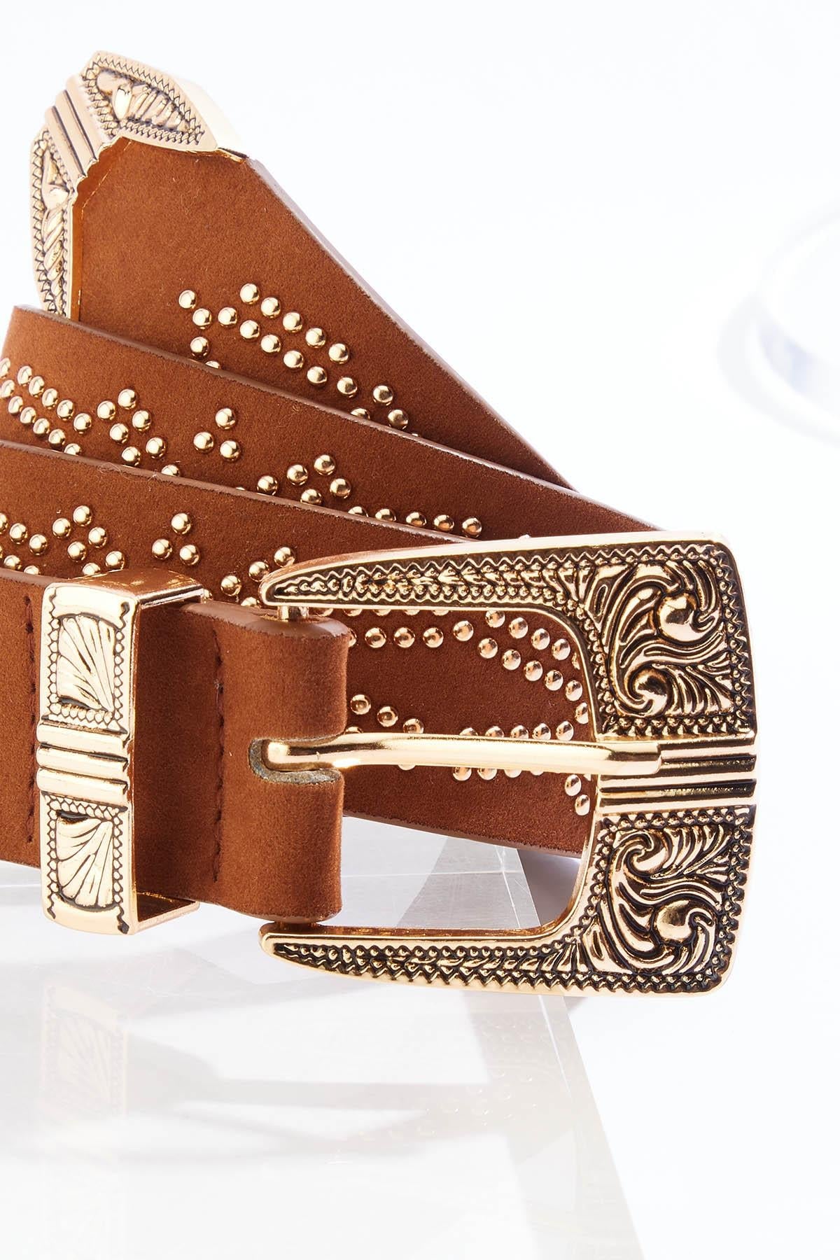 Cato Fashions Plus Size Studded Western Belt