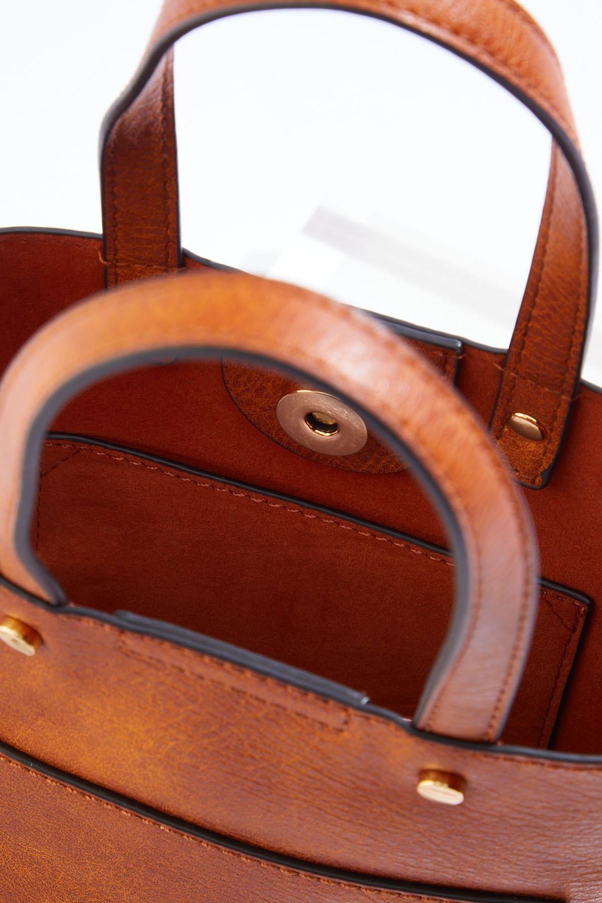 Cato Fashions Faux Leather Front Pocket Crossbody