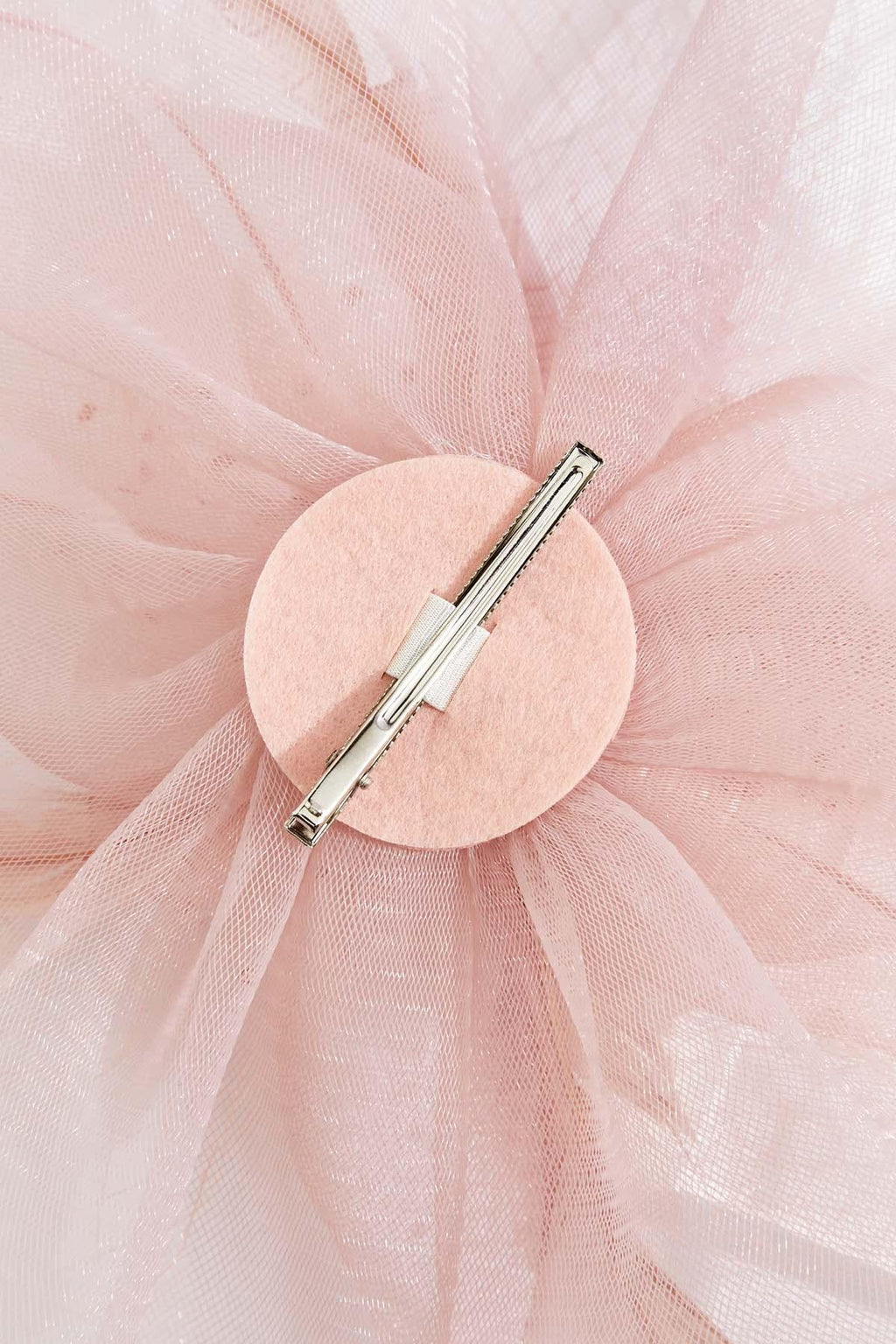 Cato Fashions Oversized Pink Pearl Rose Feather Fascinator