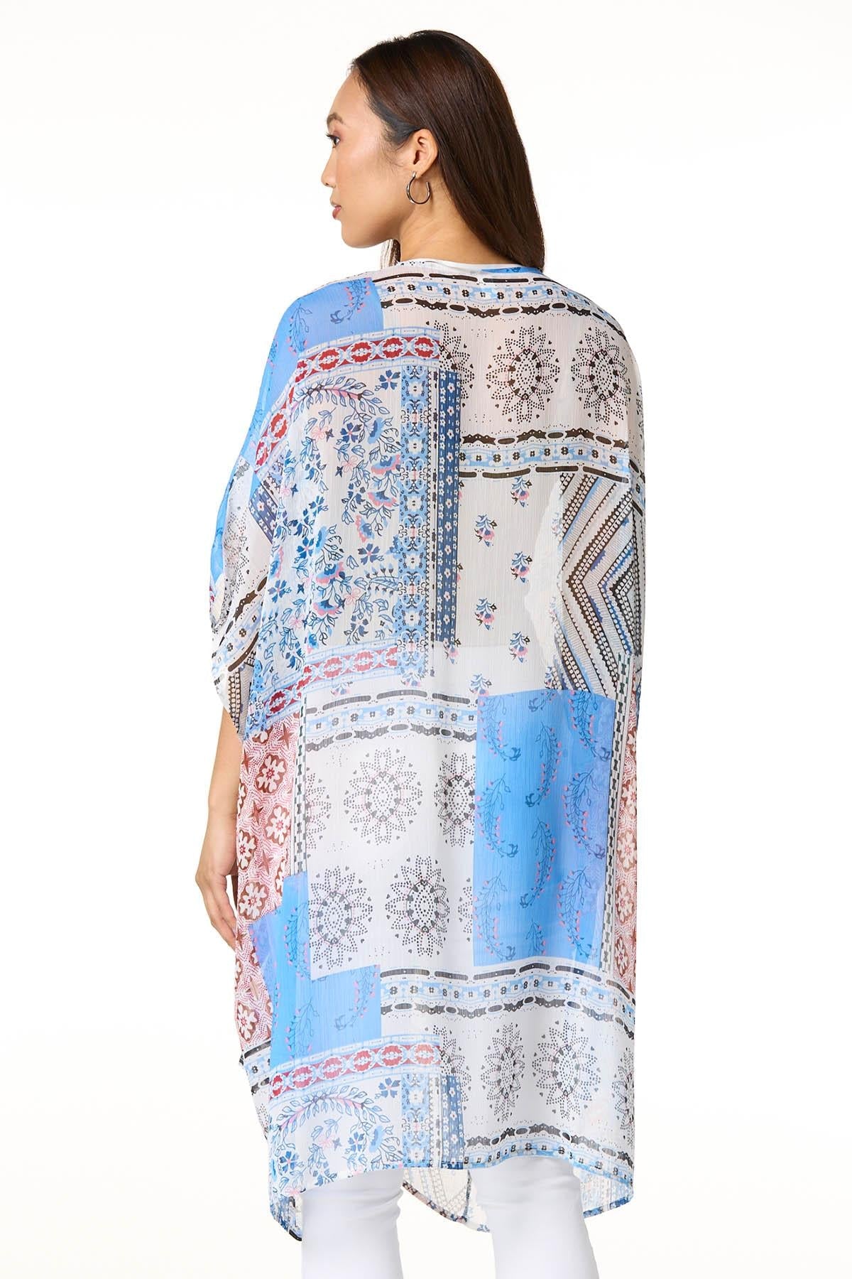 Cato Fashions Patchwork Print Kimono