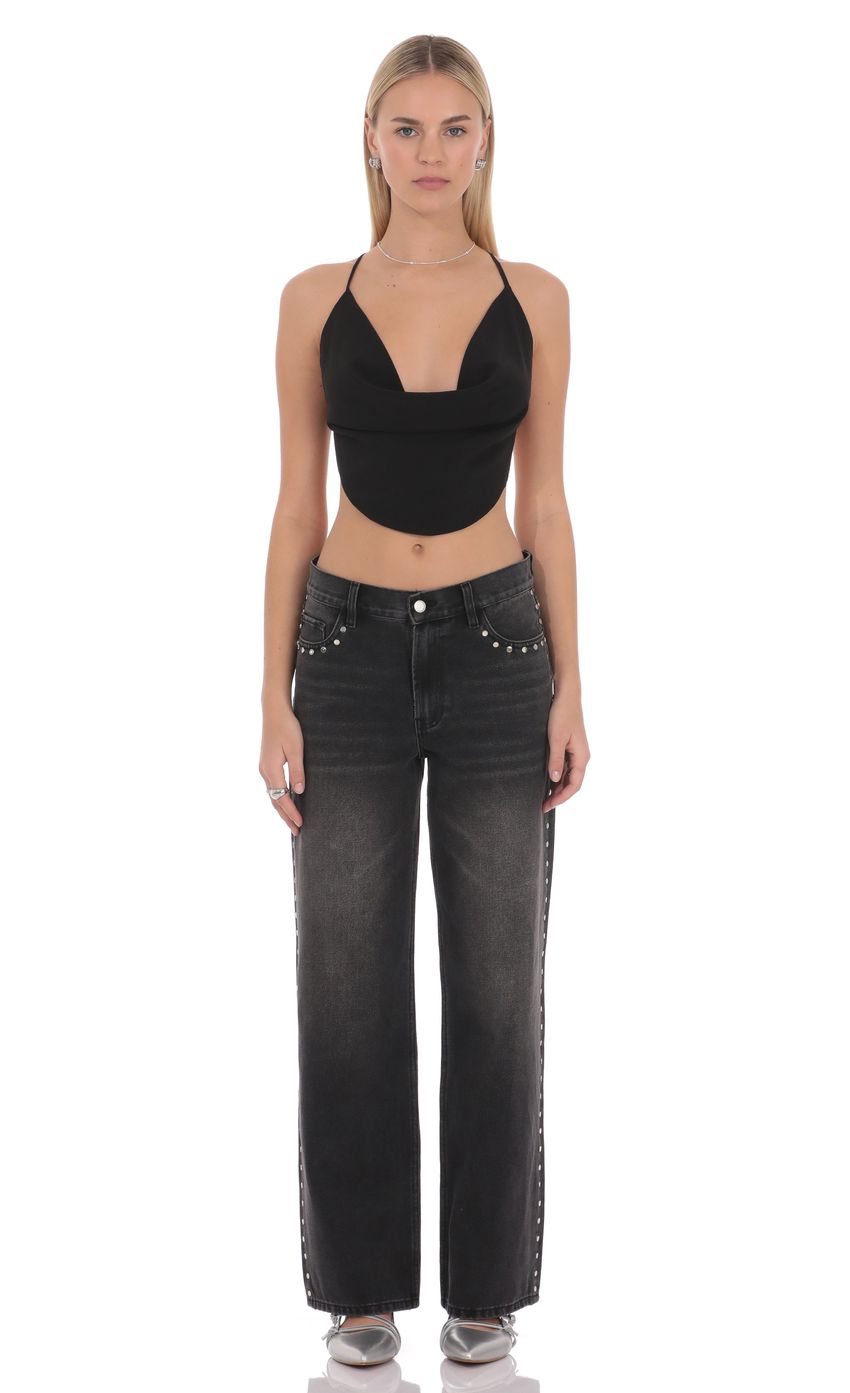 Lucy In The Sky Elvion Drape Halter Top