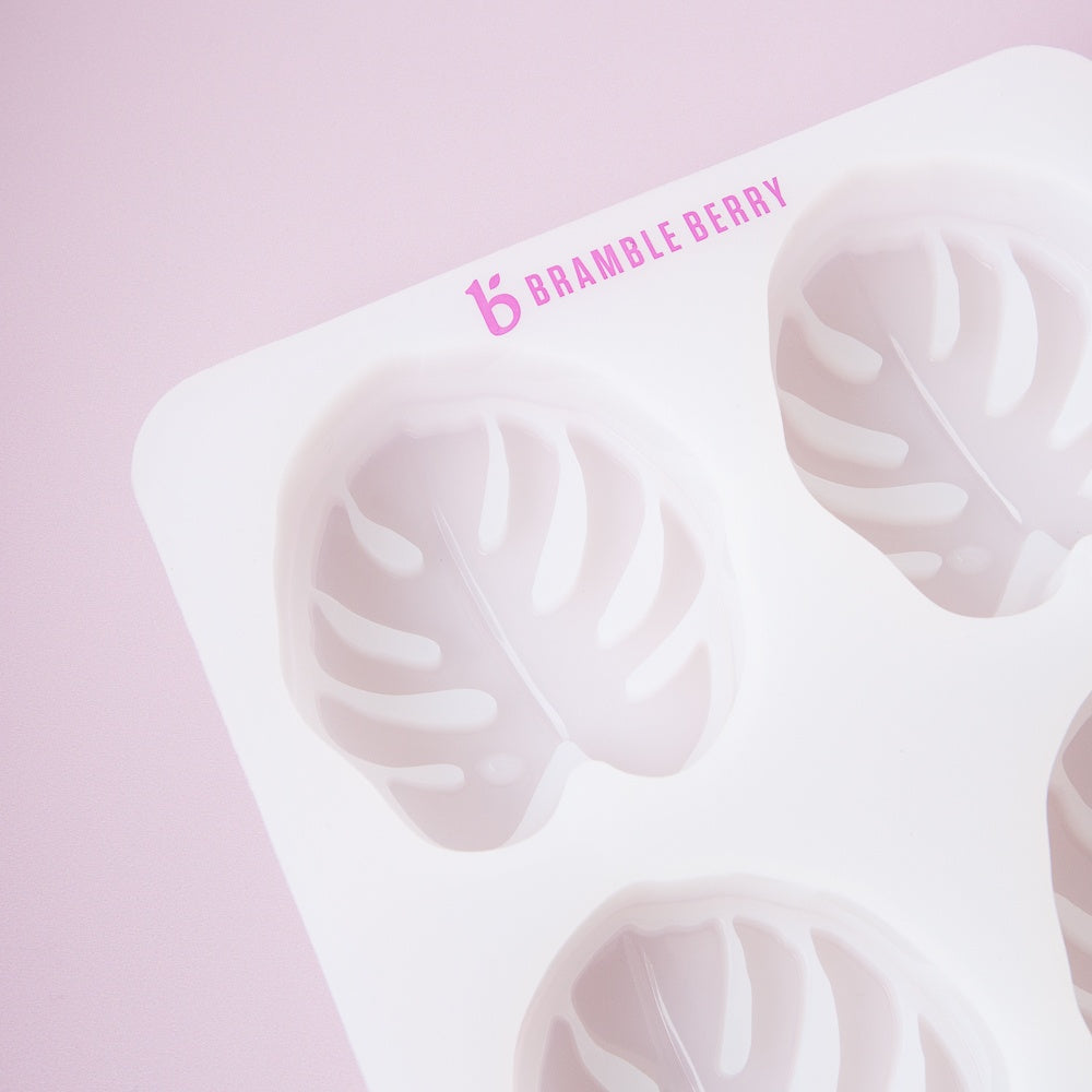 Bramble Berry 4 Cavity Monstera Silicone Mold  - 1 mold