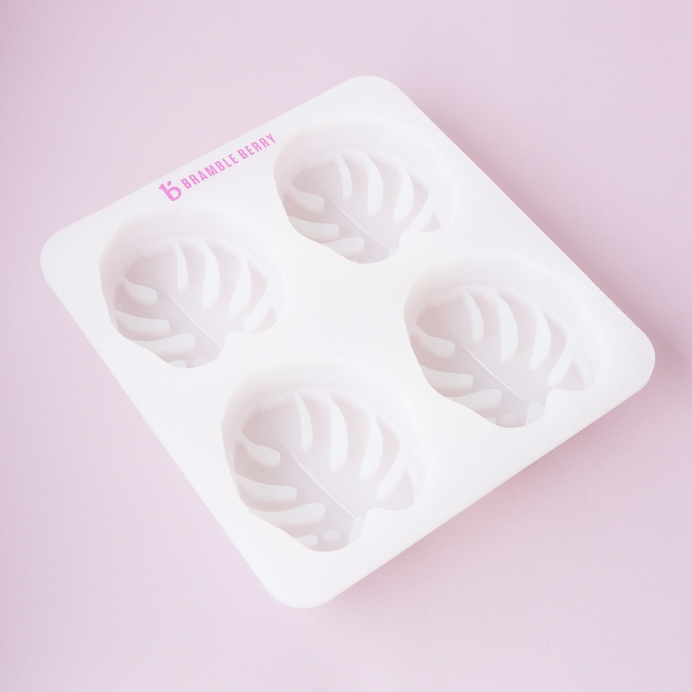 Bramble Berry 4 Cavity Monstera Silicone Mold  - 1 mold