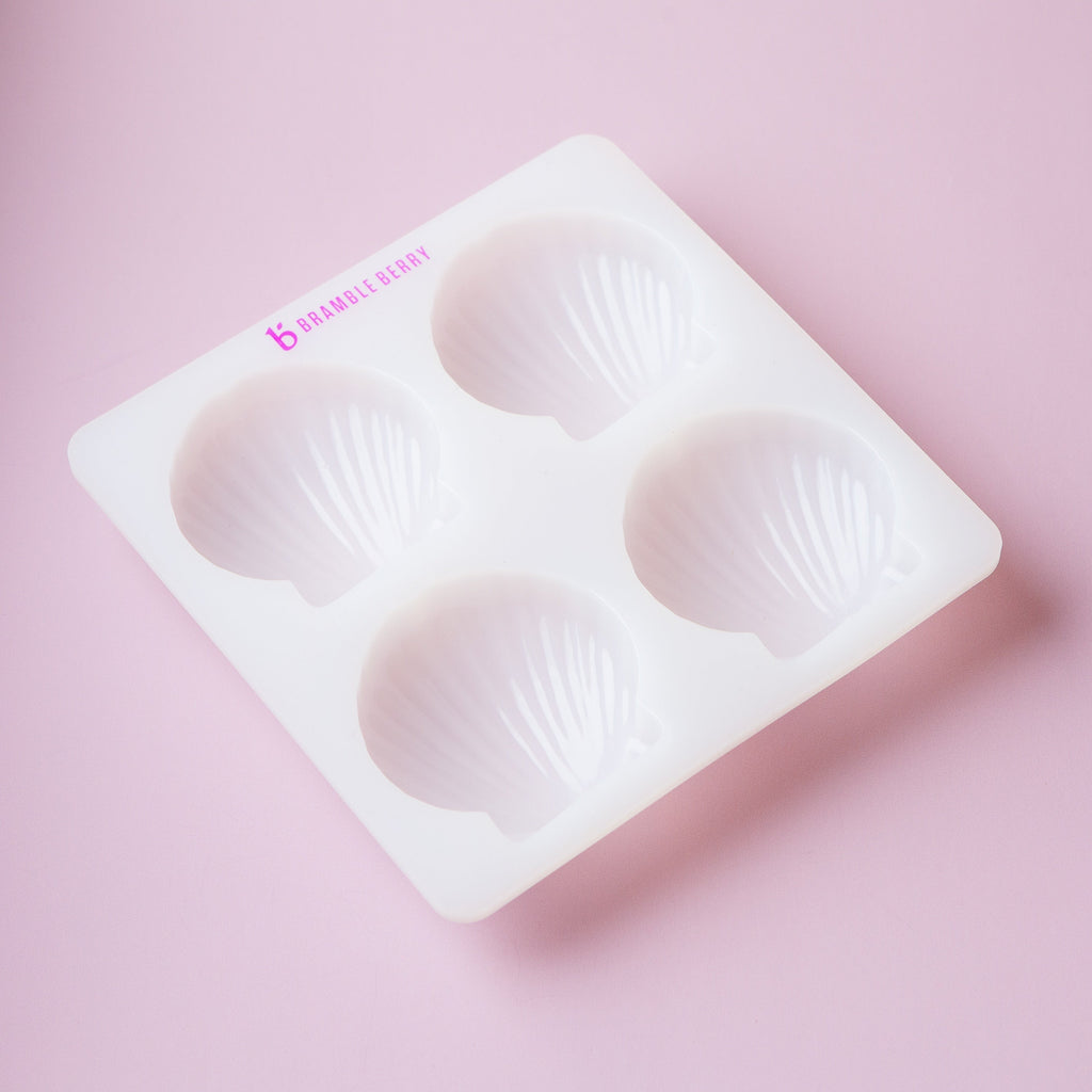 Bramble Berry 4 Cavity Shell Silicone Mold
