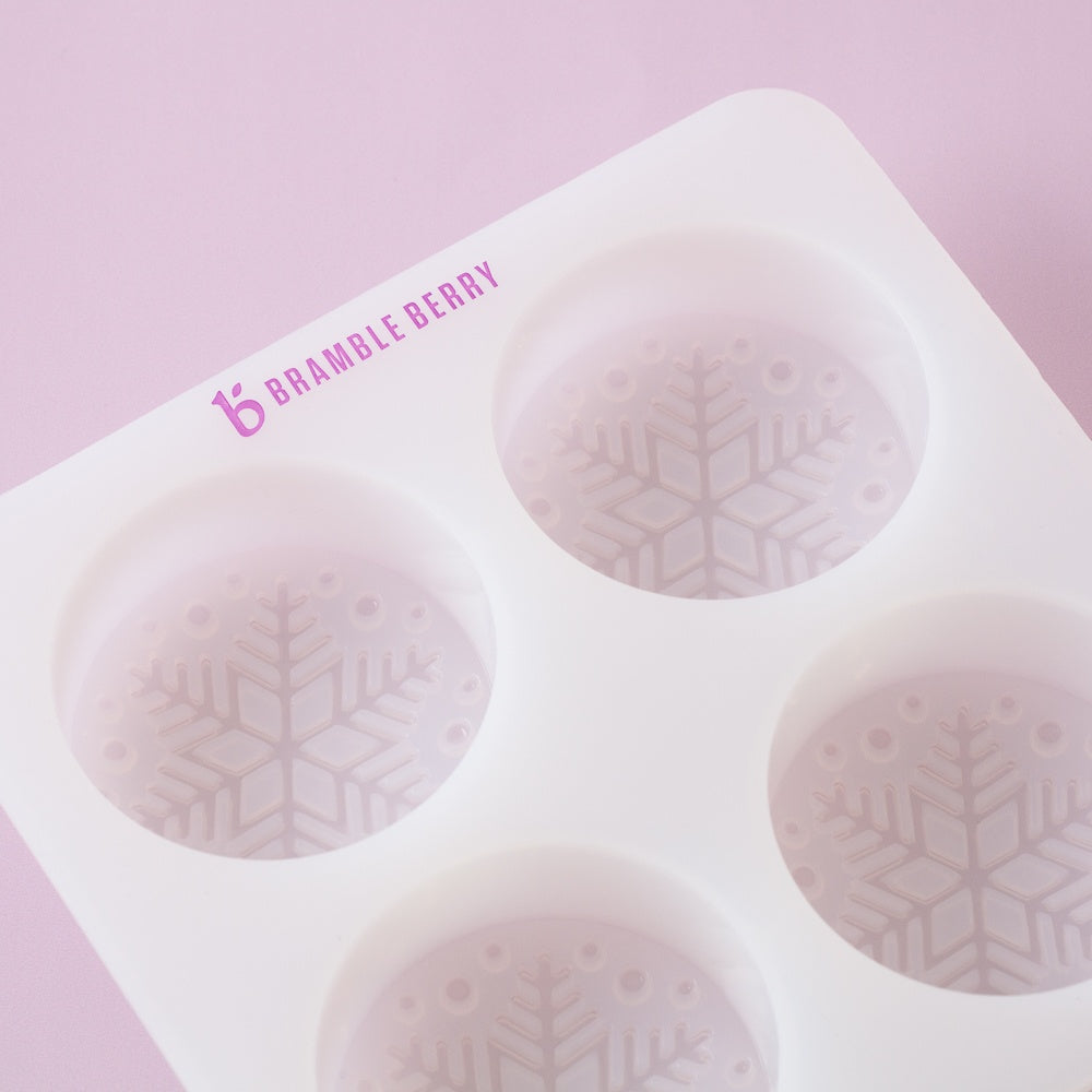 Bramble Berry 4 Cavity Snowflake Silicone Mold