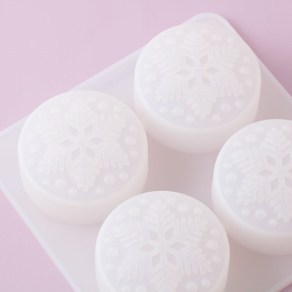 Bramble Berry 4 Cavity Snowflake Silicone Mold