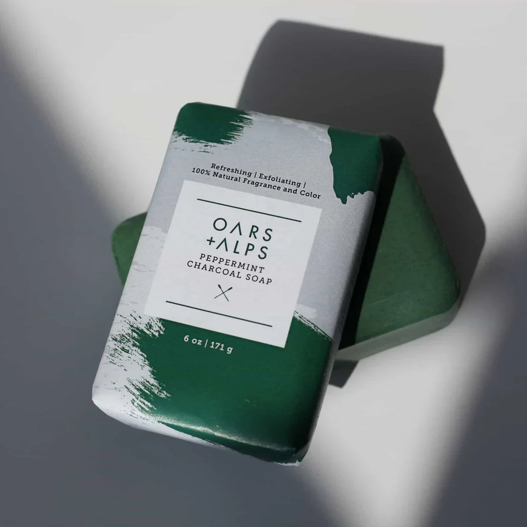 Oars + Alps Peppermint Charcoal Bar Soap