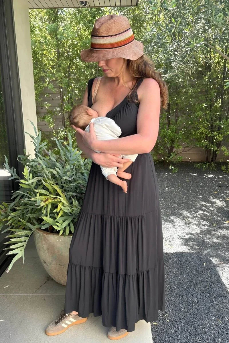 Simple Wishes Lark Maternity & Nursing Maxi Dress