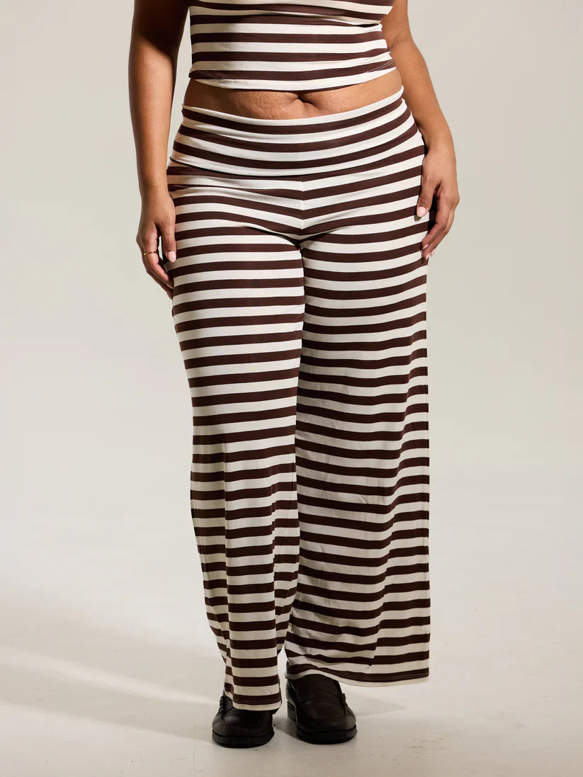 Klassy Fold Over Wide Leg Pants