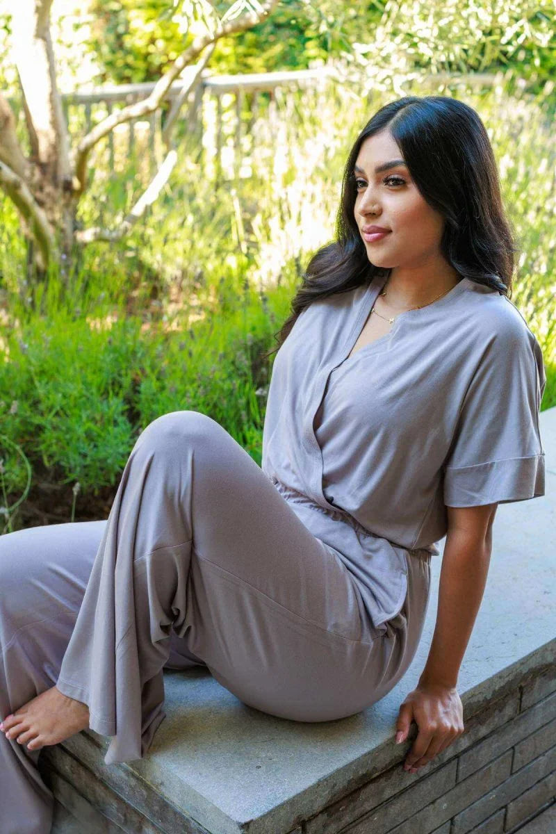 Simple Wishes Suzanne Jersey Nursing Jumpsuit