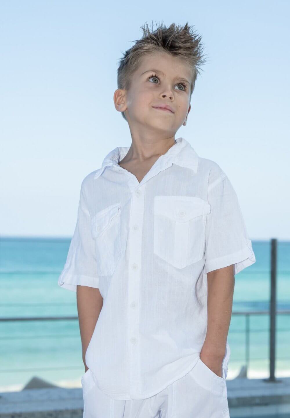 Cotton Natural Boy’s Halo Shirt