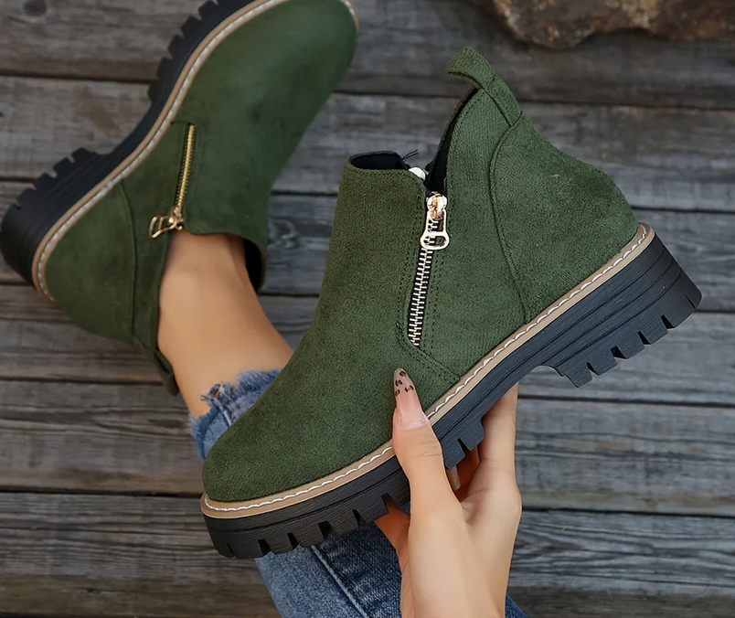 Nabalu Jordan | Women’s Orthopedic Ankle Boots with Side Zipper