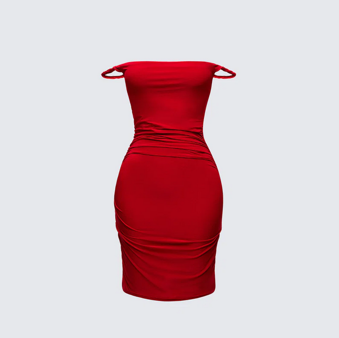 Finesse Lois Twist Strap Mini Dress