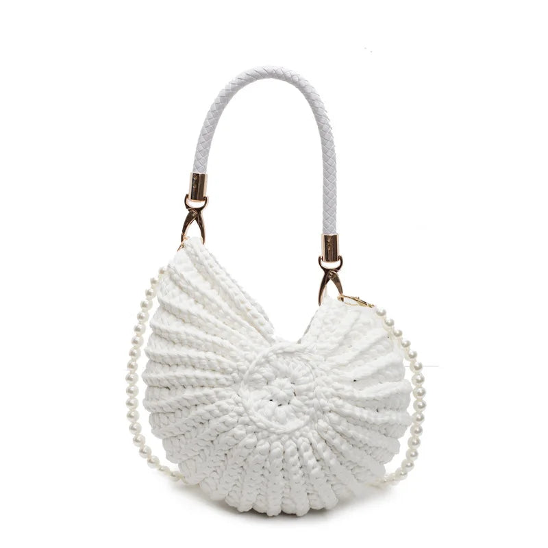 Mermaid Way Mermaid’s Treasure Pearl Shell Knitted Bag