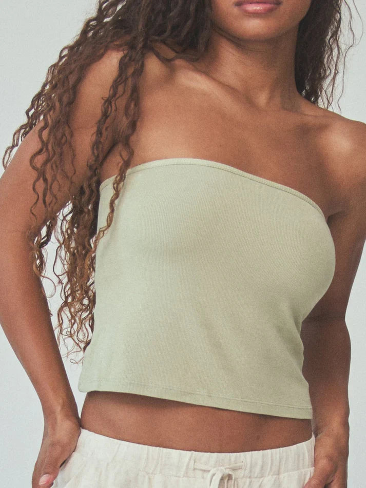Klassy Ribbed Tube Top Brami
