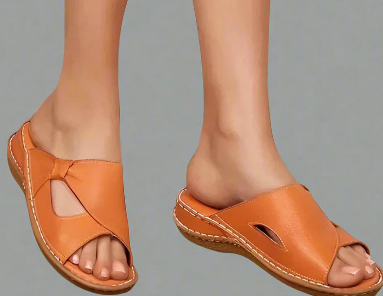 Nabalu Velnarae | Women’s Slip-On Slides with Cut-Out Detail
