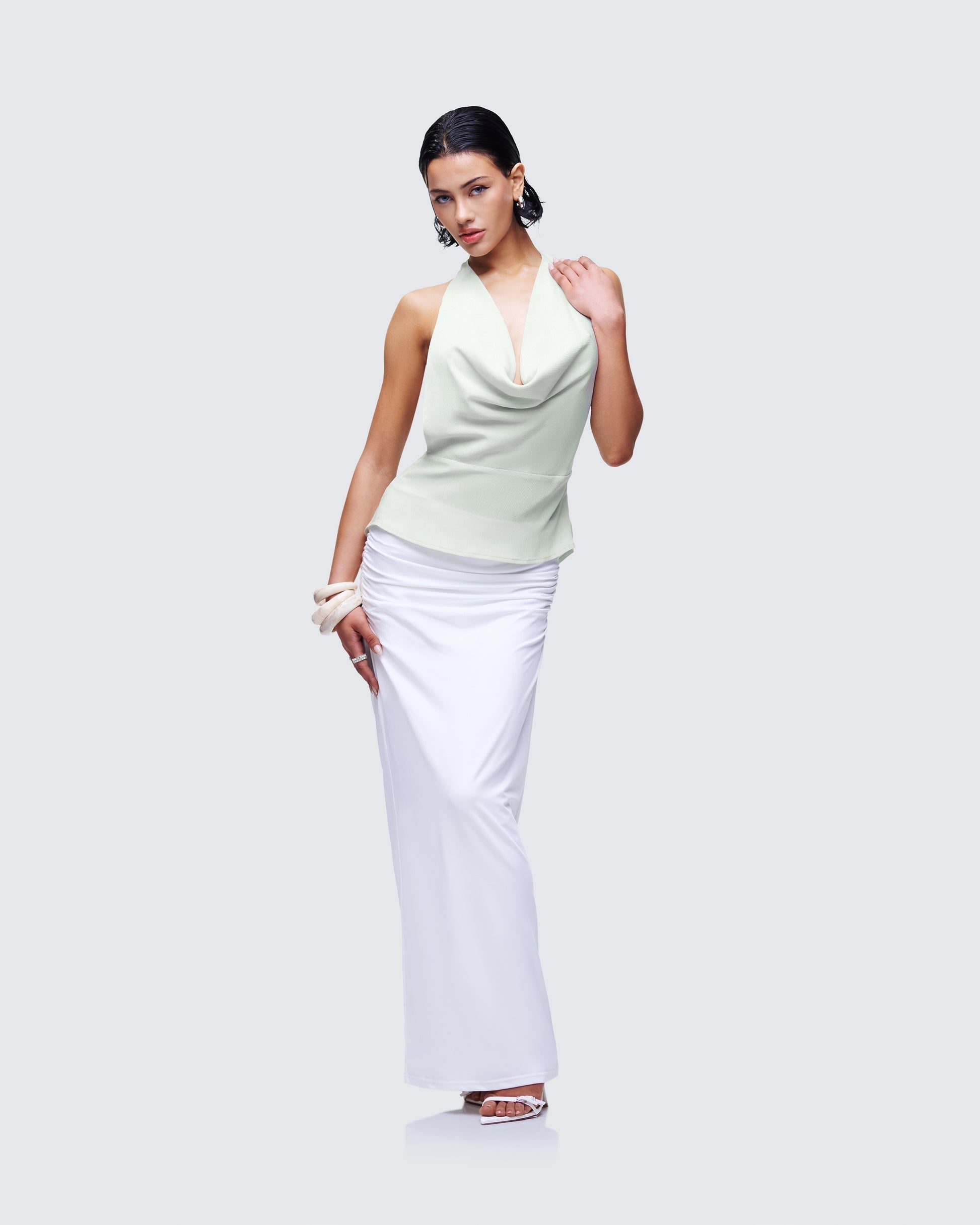 Finesse Alexis Cowl Neck Top