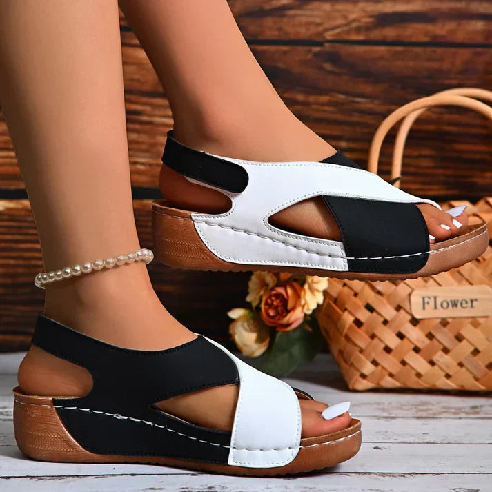 Nabalu Women’s Platform Sandals – Slip-On Open Toe Shoes