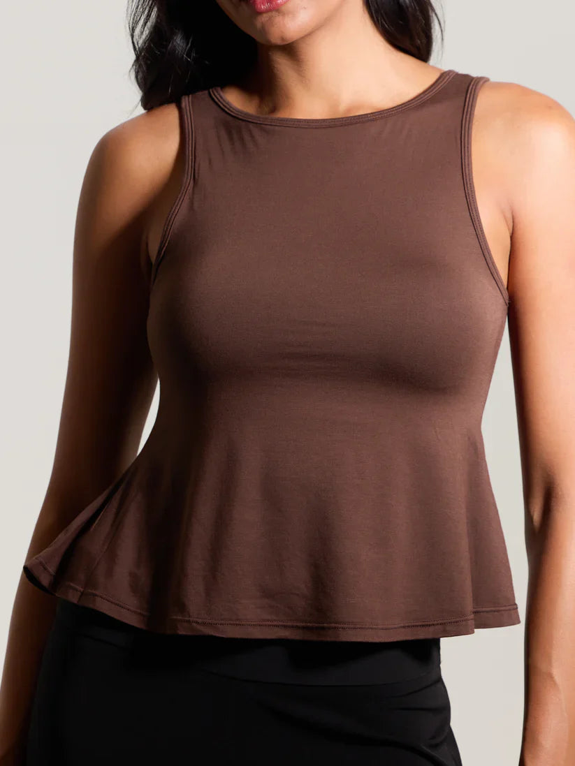 Klassy Flowy Boat Neck Tank