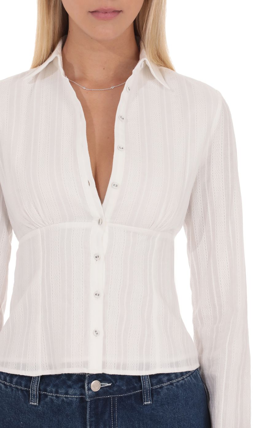 Lucy In The Sky Mila Button Front Top