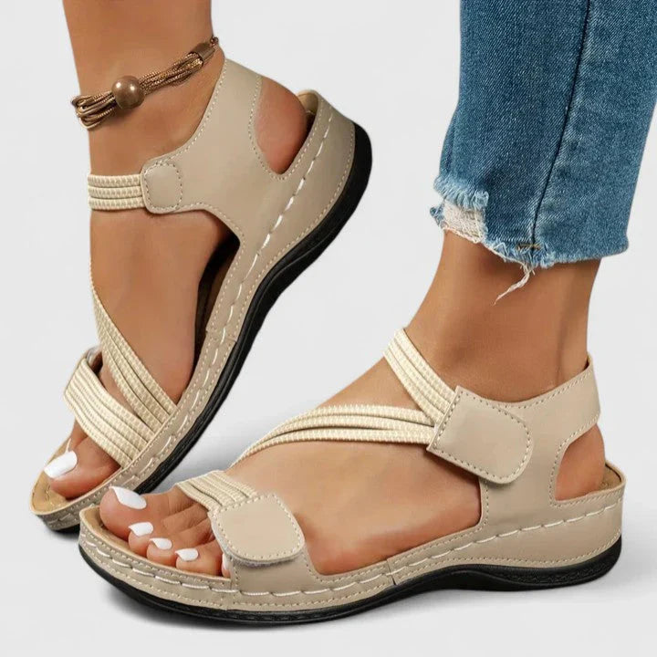 Nabalu Women’s Orthopedic Sandals with Crisscross Straps