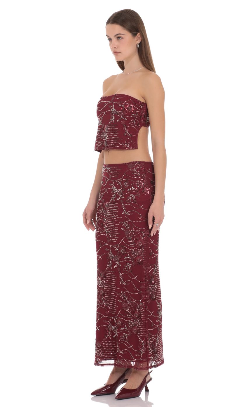 Lucy In The Sky Valence Embellished Maxi Skirt