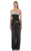 Lucy In The Sky Harper Asymmetrical Top