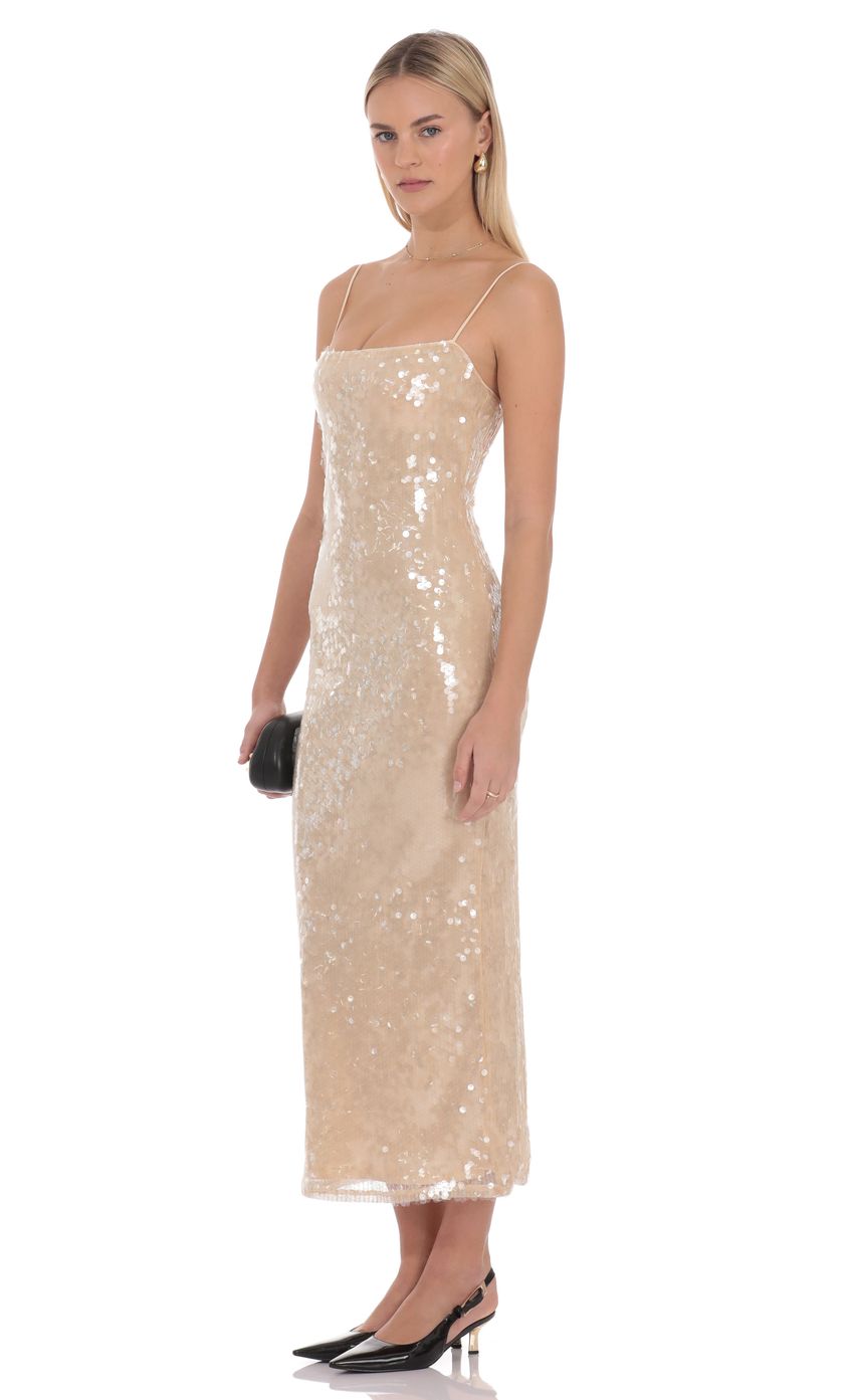 Lucy In The Sky Aurielle Sequin Midi Dress