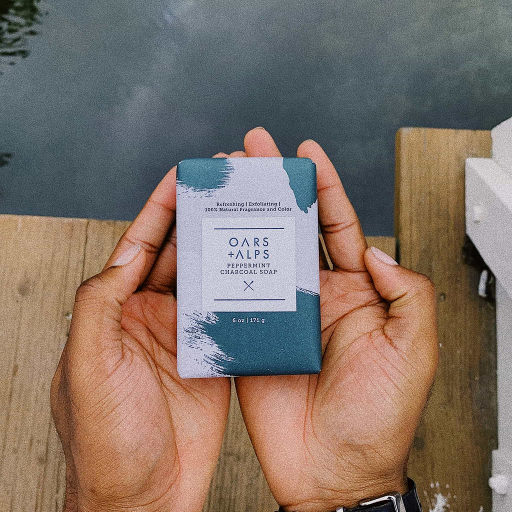 Oars + Alps Peppermint Charcoal Bar Soap