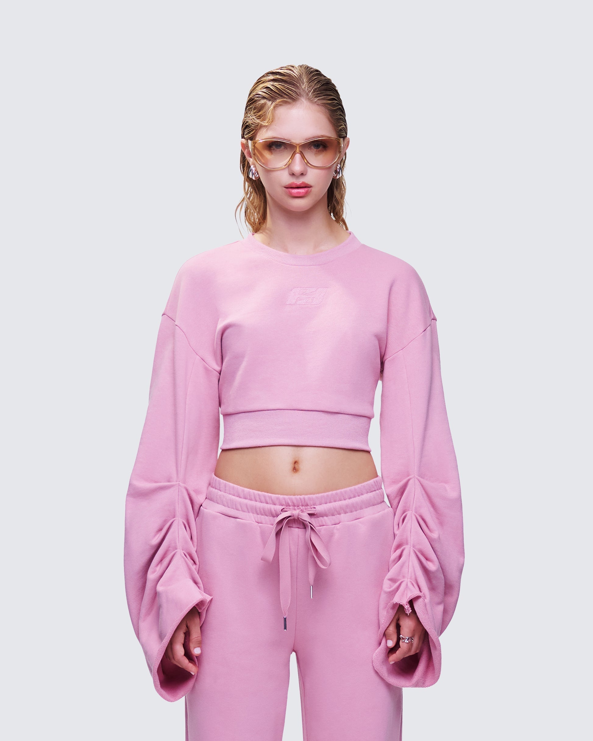 Una Stacked Sleeve Sweatshirt