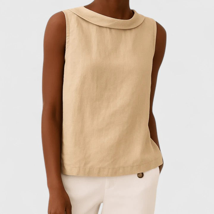 Women’s Summer Round Neck Top – Relaxed Everyday Blouse