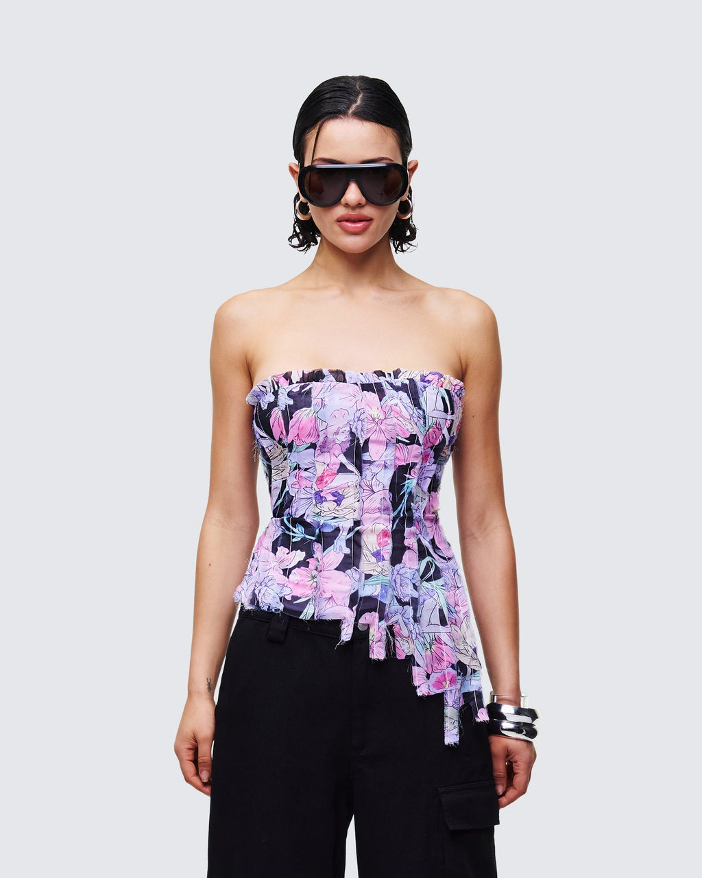 Finesse Claudette Chiffon Corset Top