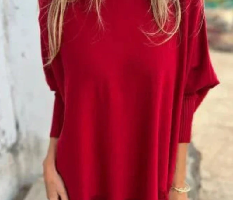 Nabalu Nerisse | Women’s Relaxed Knit Batwing Sleeve Top