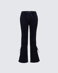 Finesse Genoveva Denim Lace Up Jeans