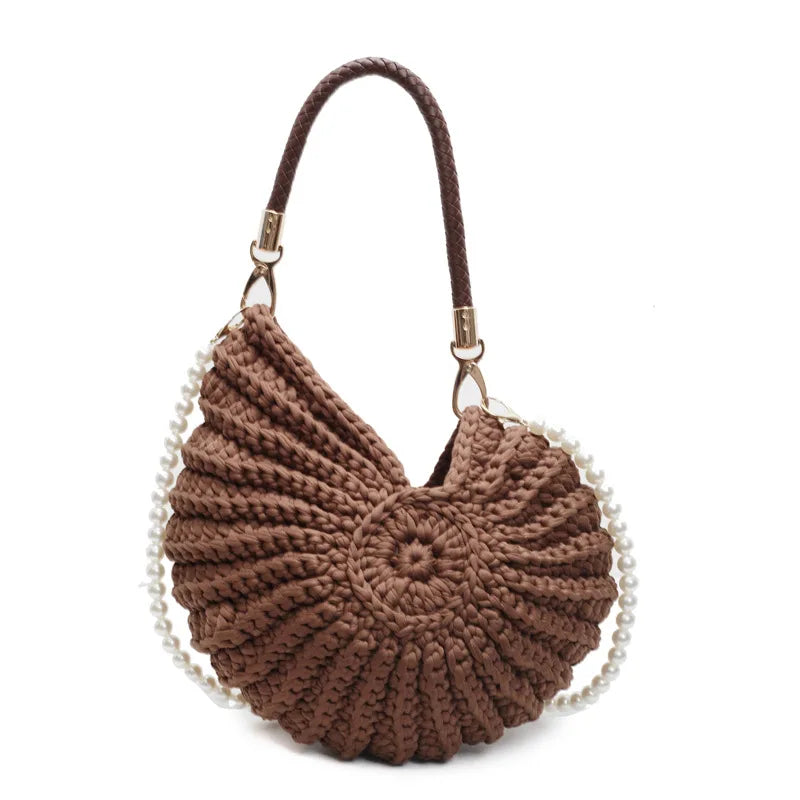 Mermaid Way Mermaid’s Treasure Pearl Shell Knitted Bag