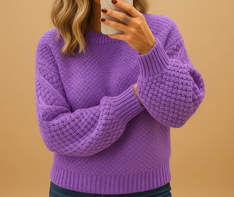 Nabalu Women’s Cozy Textured Knit Sweater