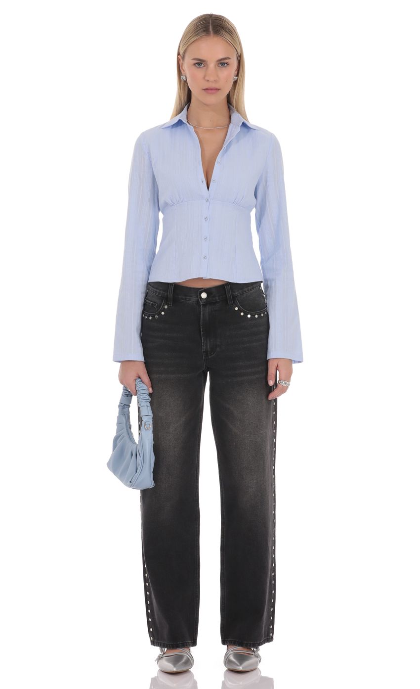 Lucy In The Sky Mila Button Front Top