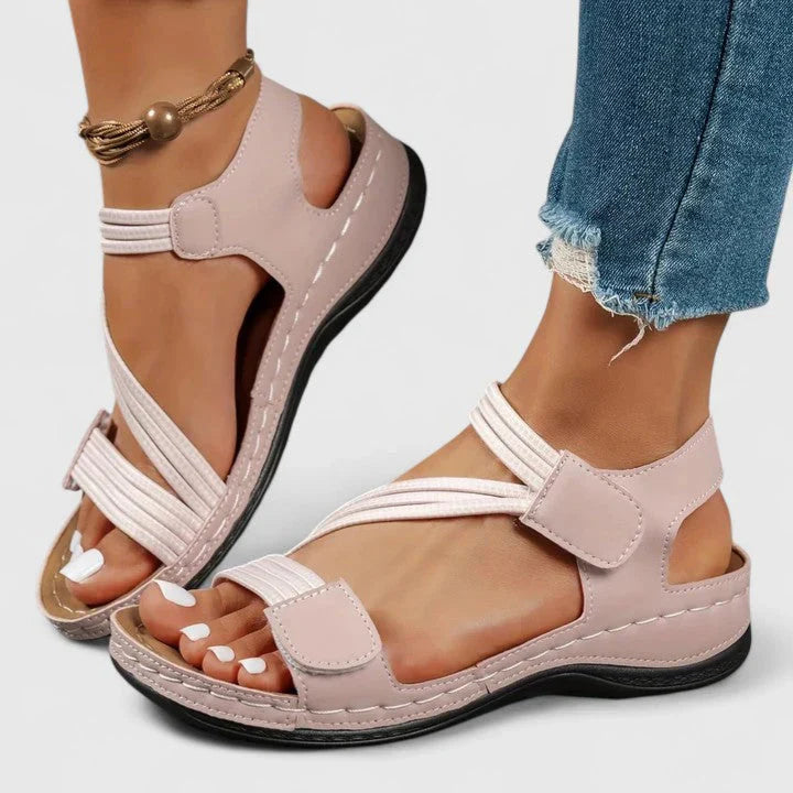 Nabalu Women’s Orthopedic Sandals with Crisscross Straps