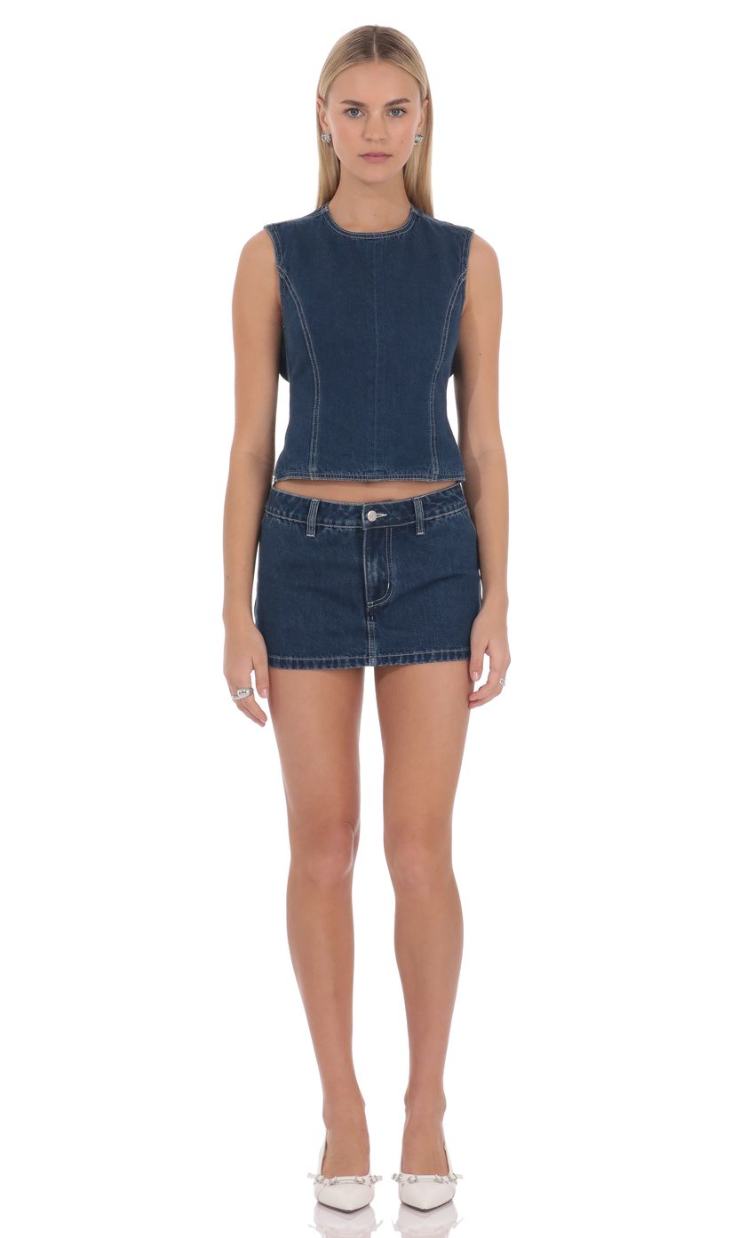 Lucy In The Sky Bianca Denim Top