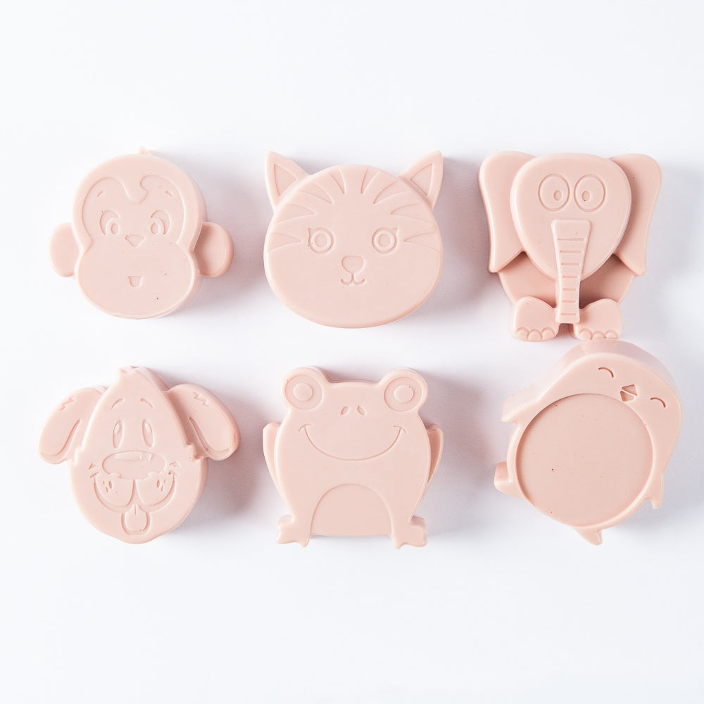 Bramble Berry 6 Cavity Kids Animals Silicone Mold