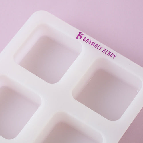 Bramble Berry 6 Cavity Silicone Square Mold - 1 mold