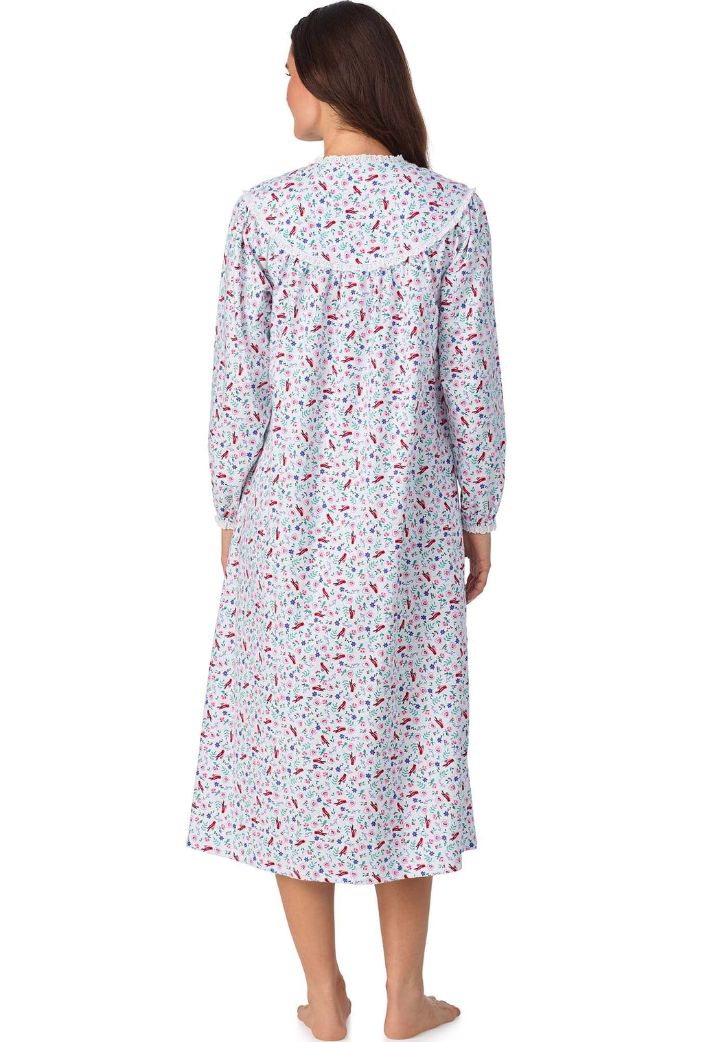 Lanz of Salzburg Women's New Cardinal Flannel Gown