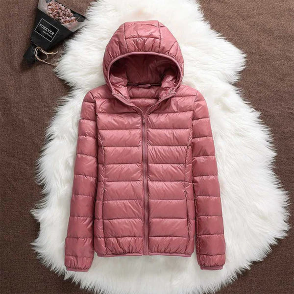 Nabalu Women’s Quilted Jacket – Zip-Front Long Sleeve Outerwear