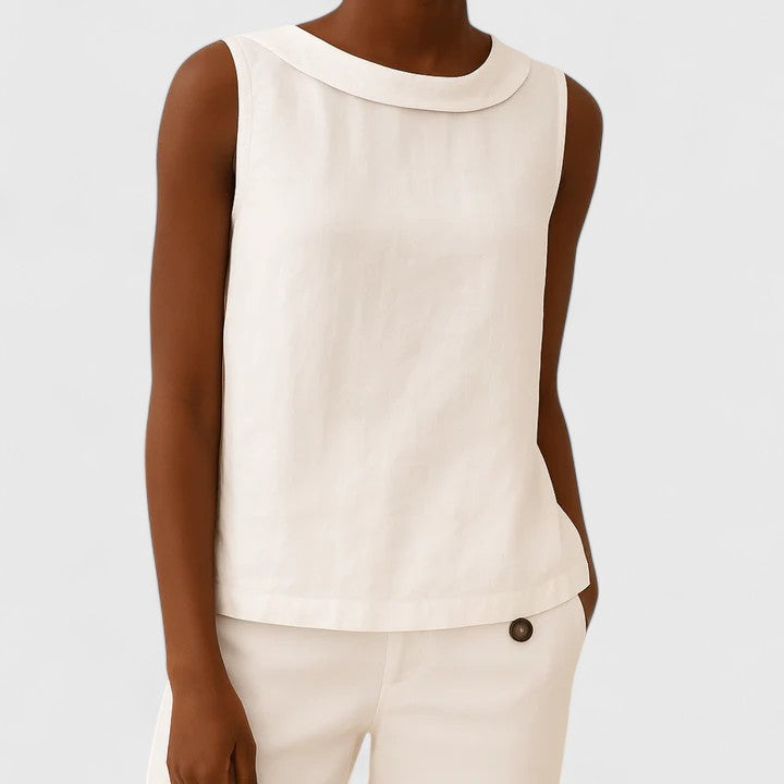 Women’s Summer Round Neck Top – Relaxed Everyday Blouse