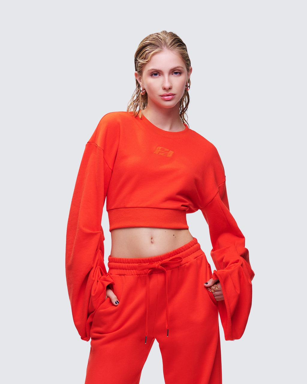 Una Stacked Sleeve Sweatshirt