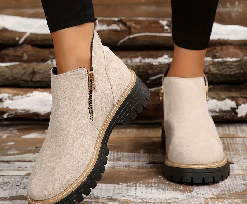 Nabalu Jordan | Women’s Orthopedic Ankle Boots with Side Zipper