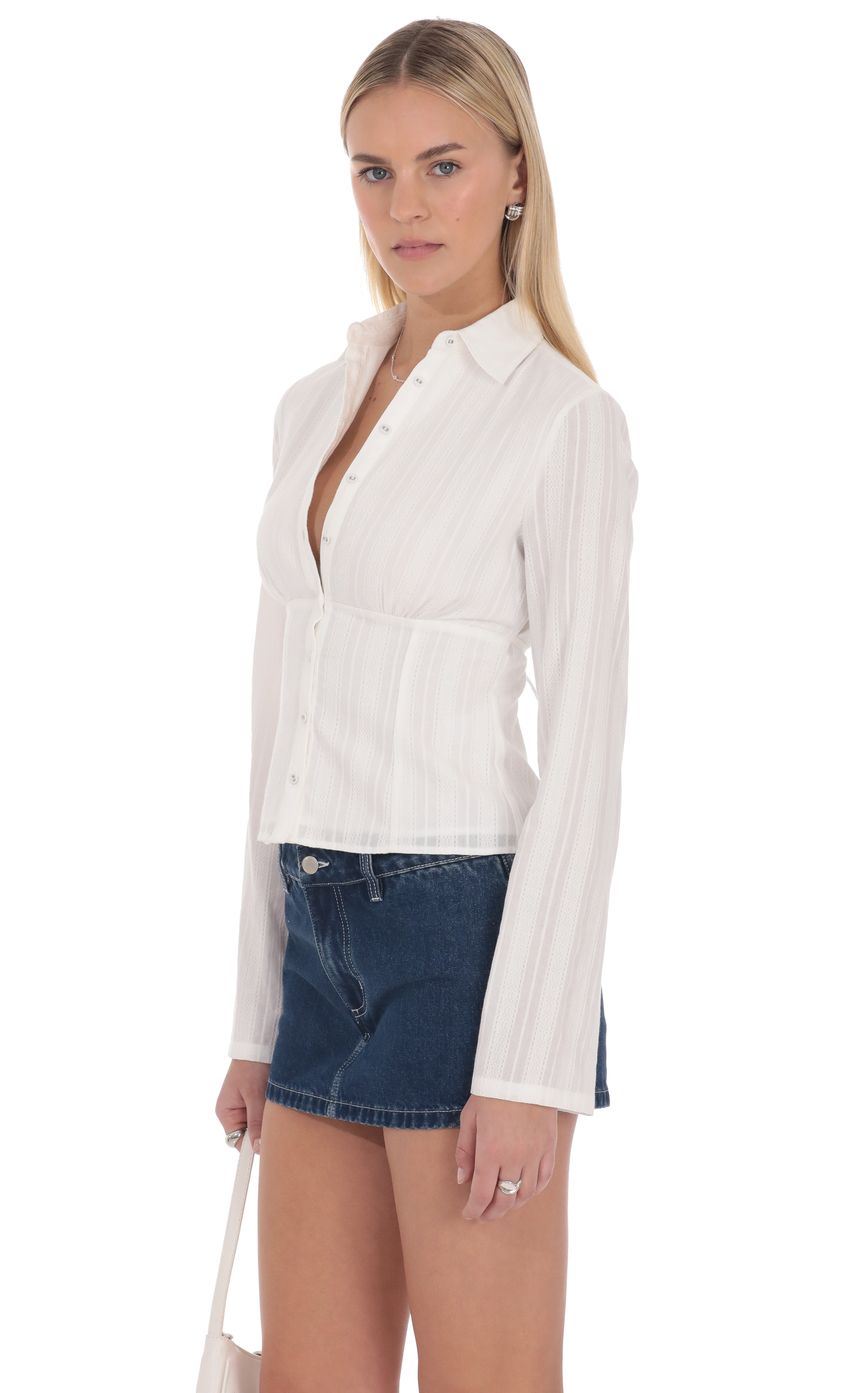 Lucy In The Sky Mila Button Front Top