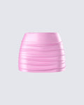 Finesse Rivi Satin Micro Mini Skirt