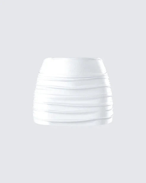 Finesse Rivi Satin Micro Mini Skirt