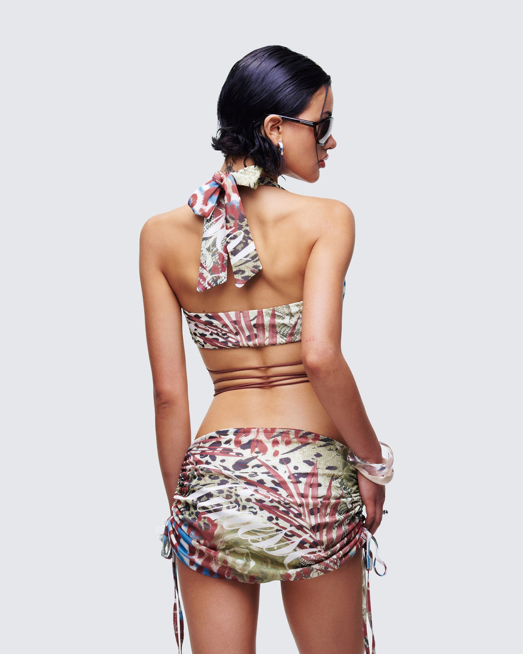 Finesse Cece Printed Halterneck Top